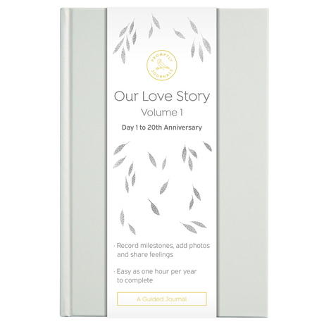 Our Love Story Journal by Promptly Journals