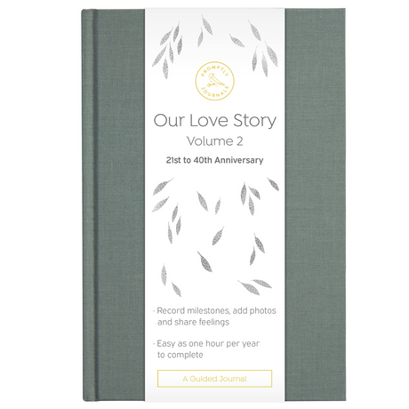 Our Love Story Journal by Promptly Journals