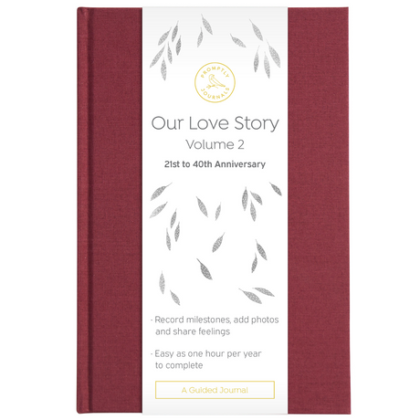 Our Love Story Journal by Promptly Journals