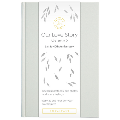 Our Love Story Journal by Promptly Journals