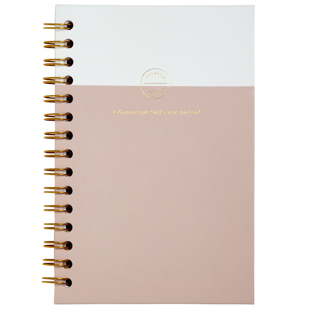 My Postpartum Journal: A Year of Self-Care (Powdered Lilac) by Promptly Journals