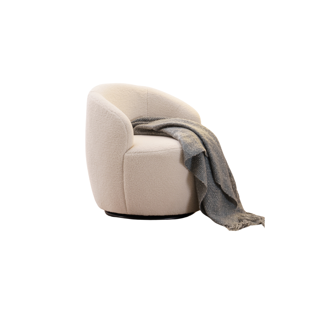 Fabric Swivel Armchair "3 Colors" by Blak Hom