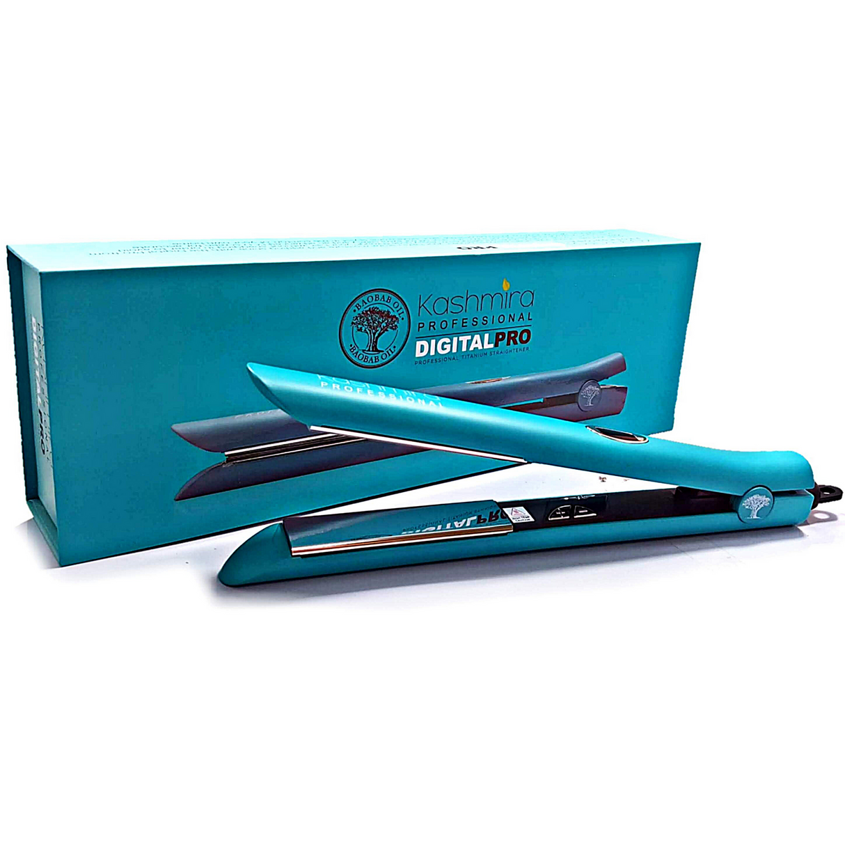 Digital Pro 1" Titanium Variable Temperature Flat Iron - Turquoise