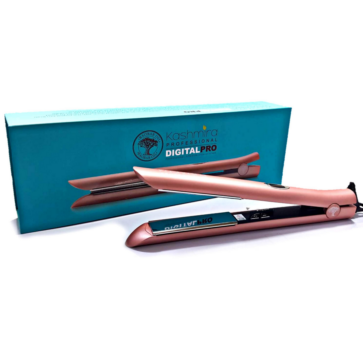 Digital Pro 1" Titanium Variable Temperature Flat Iron - Rose Gold