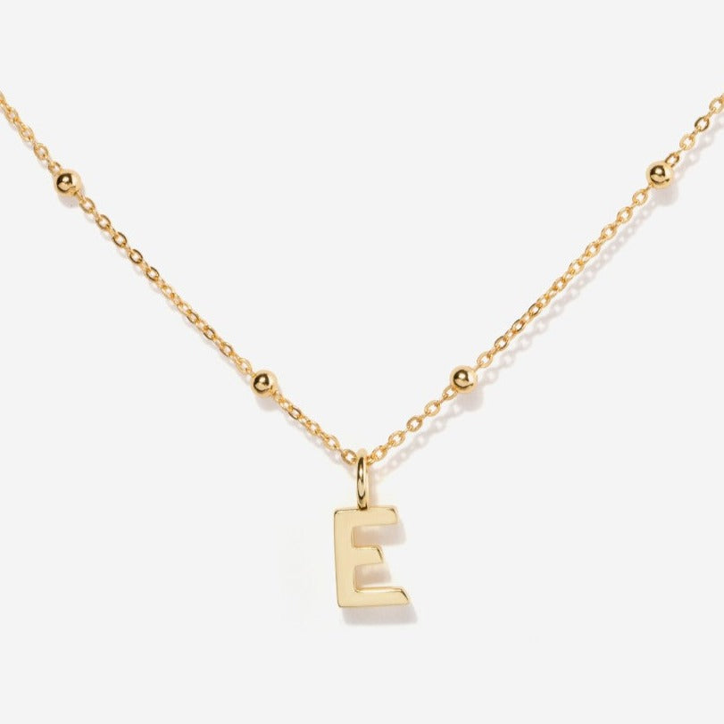 Initial Capital Letter Necklace by Little Sky Stone