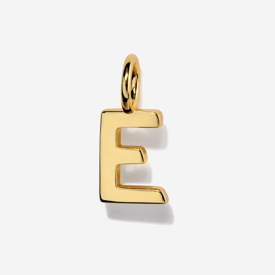 Uppercase Initial Charm - Gold by Little Sky Stone