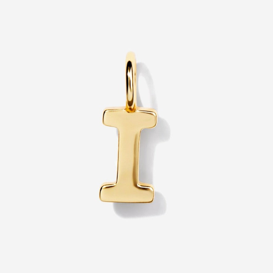 Uppercase Initial Charm - Gold by Little Sky Stone