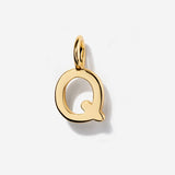 Uppercase Initial Charm - Gold by Little Sky Stone