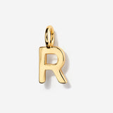 Uppercase Initial Charm - Gold by Little Sky Stone