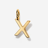 Uppercase Initial Charm - Gold by Little Sky Stone