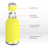 Urban Insulated and Double Walled Stainless Steel Bottle 16 Ounce by Asobu (Lime) by ASOBU®