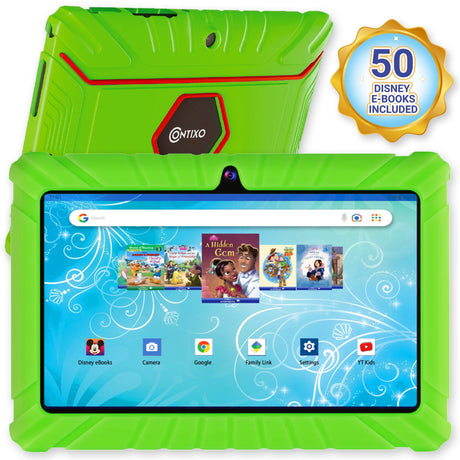 Contixo V8-2 Kids 7” Tablet - 50 Disney eBooks Included by Contixo