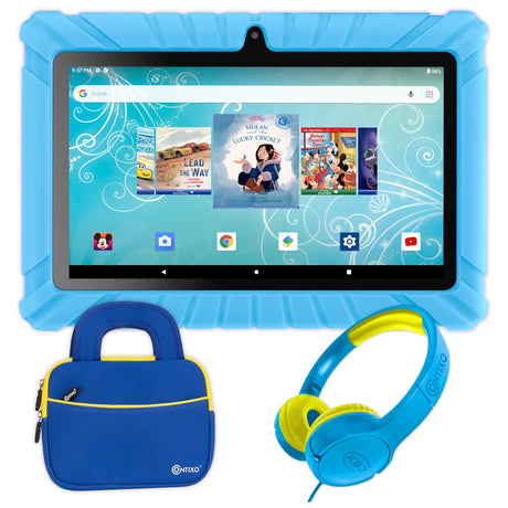 Contixo V8-2 7" Kids Tablet, Headphones, & Tablet Bag Bundle by Contixo