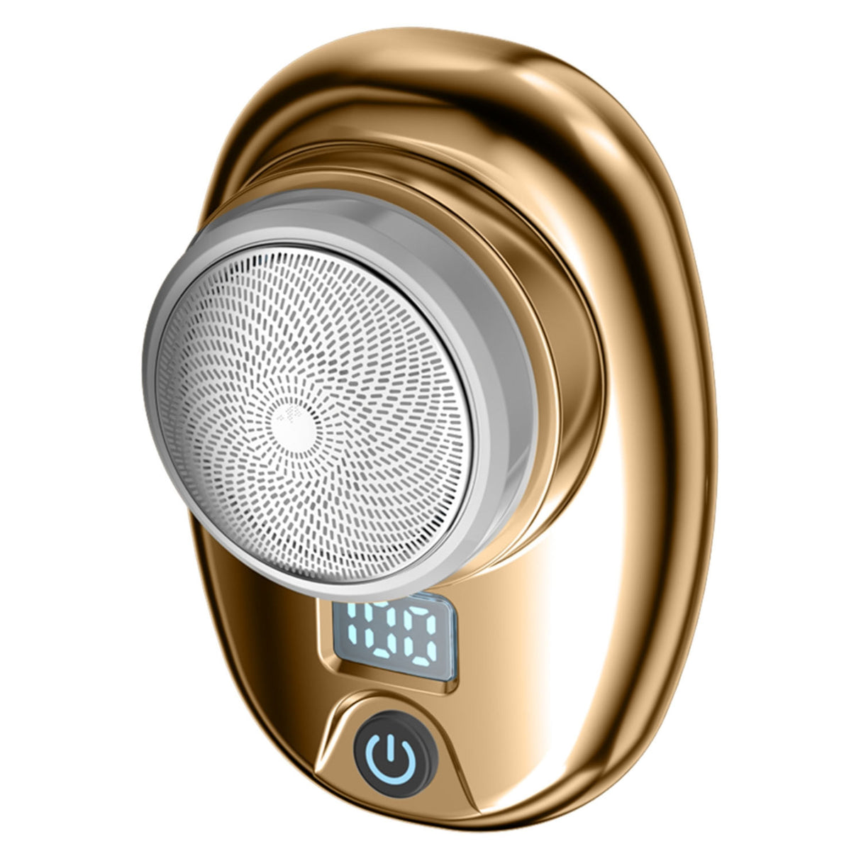 Portable Electric Shaver: Type-C Rechargeable, LED Display, Travel-Ready - Gold