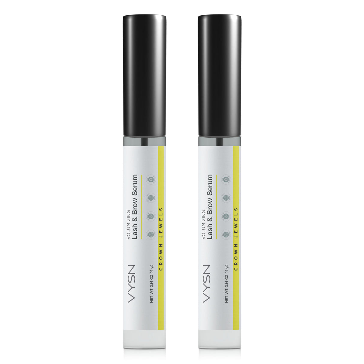 Volumizing Lash & Brow Serum - Moisturizing Support for Lashes & Brows - 2-Pack -  0.14 oz