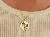 Violet Birth Flower Necklace - Feb by Little Sky Stone