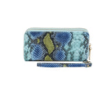 Fashion Double Zip Serpentine Decor Wallet by hfstylish