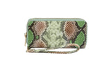 Fashion Double Zip Serpentine Decor Wallet by hfstylish