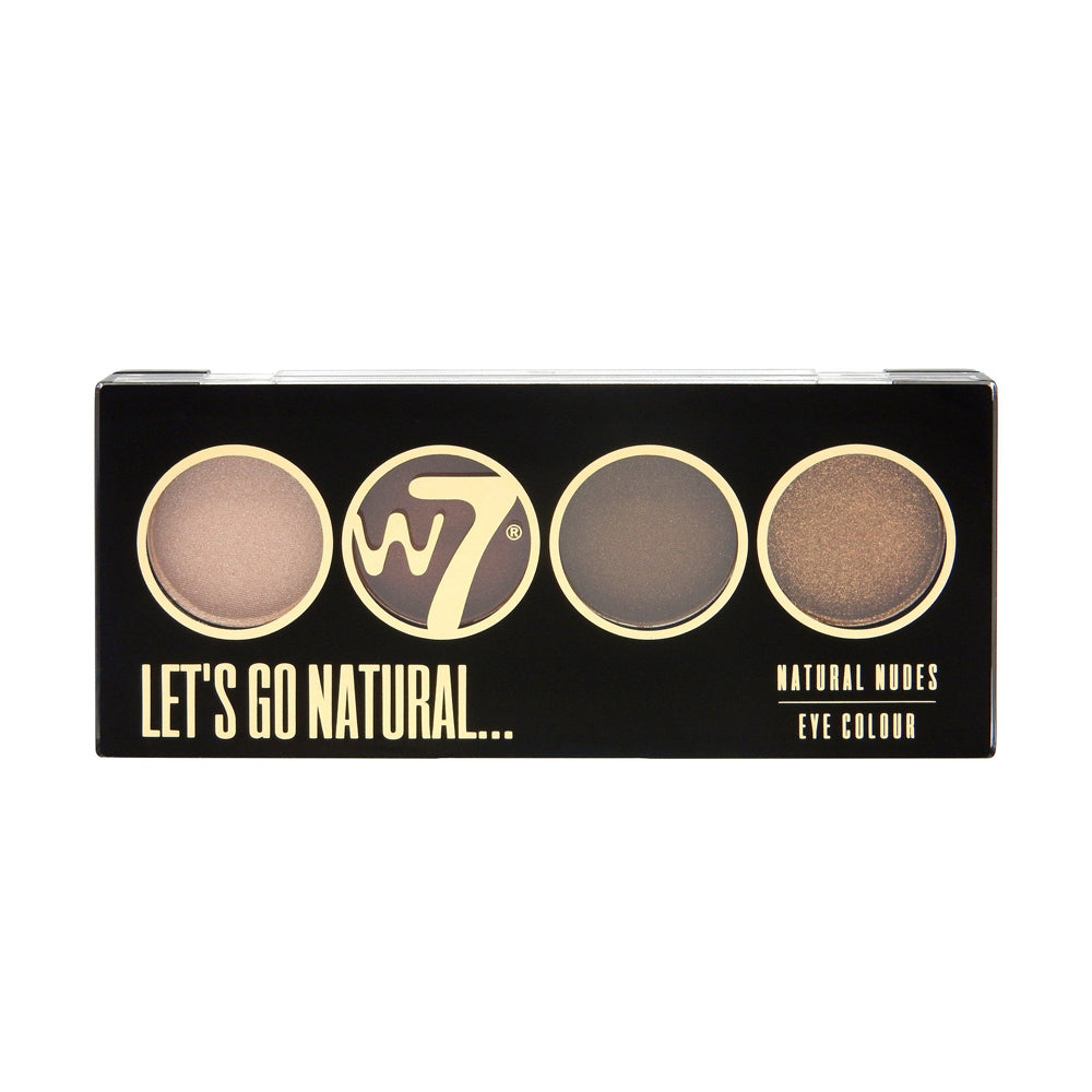 W7 Let's Go Quad Eye Color Palette - Let's Go Natural