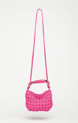 Hazel Mini Hobo, Bright Pink by Walter Baker