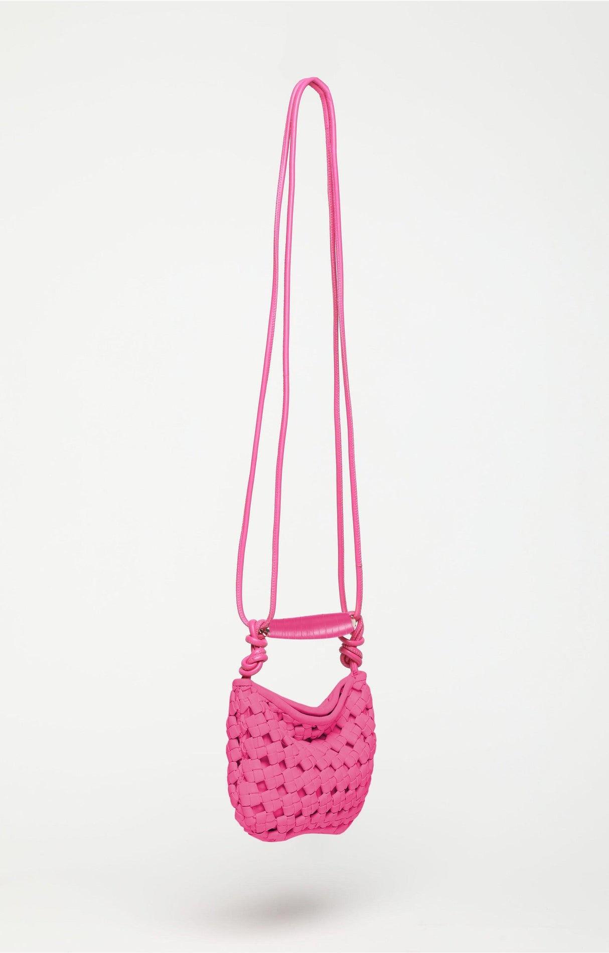 Hazel Mini Hobo, Bright Pink by Walter Baker