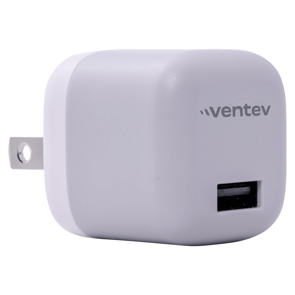 Ventev 12W USB A Wall Charger and USB A to Apple Lightning Cable 3.3ft Gray by Ventev