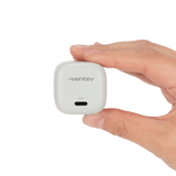 Ventev 20W PD USB C Mini Wall Charger and USB C to Apple Lightning Cable 3.3ft White by Ventev