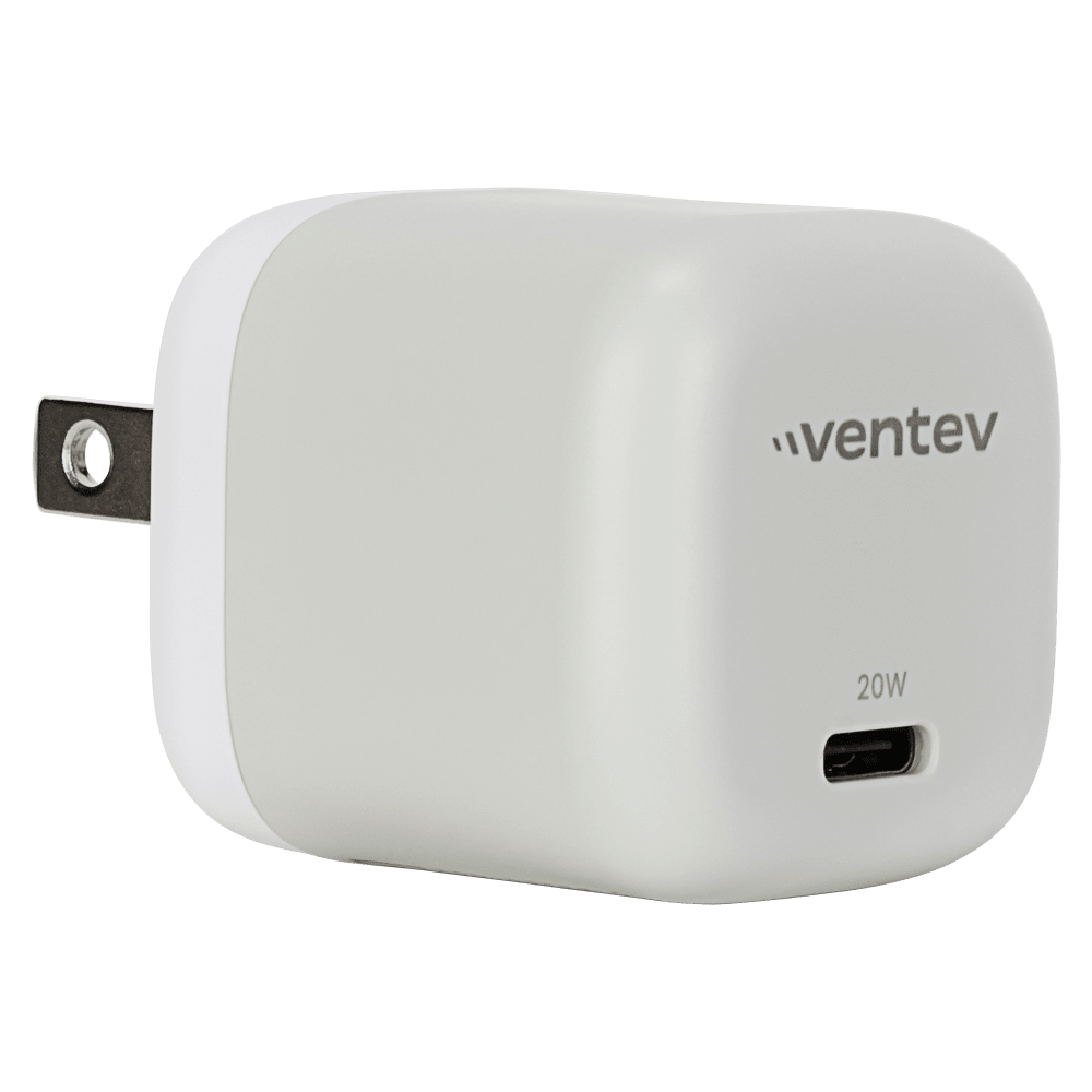 Ventev 20W ULTRAFAST USB C Universal Mini Wall Charger White by Ventev