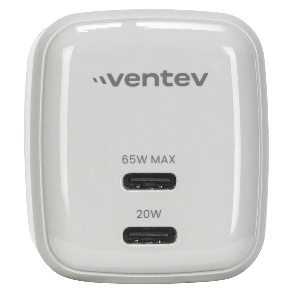 Ventev 65W Dual USB C GaN Mini Wall Charger by Ventev