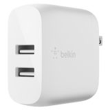 Belkin Dual Port USB A 24W Wall Charger with Apple Lightning Cable 3ft by Belkin