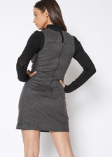 Brushed Wool V-Neck Tank Mini Dress by Shop at Konus