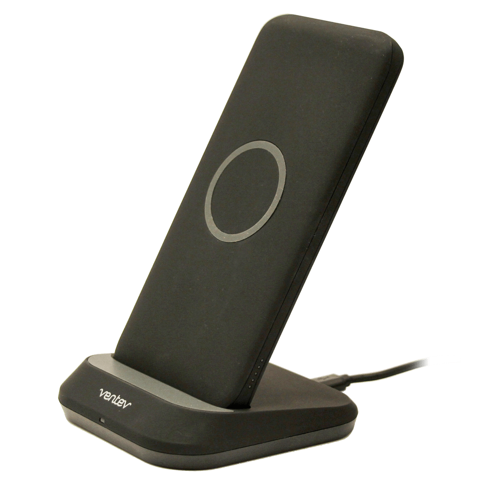 Ventev wireless battery charge stand 10W 10,000 mAh Black by Ventev