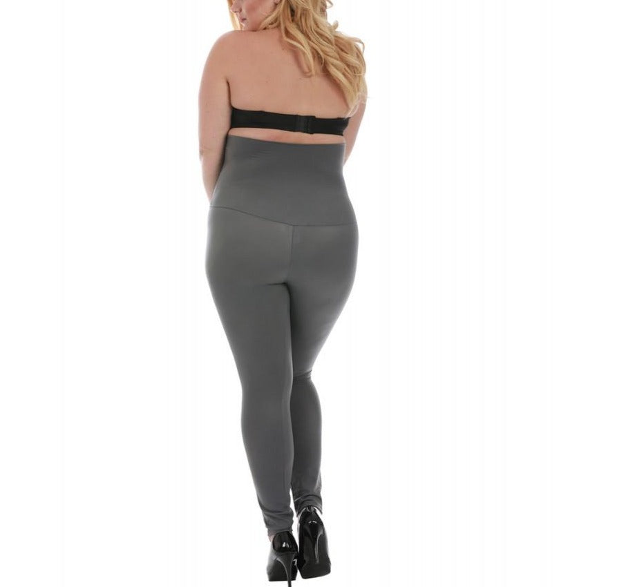 InstantFigure Curvy Hi-Waist Compression Leggings WPL016C by InstantFigure INC