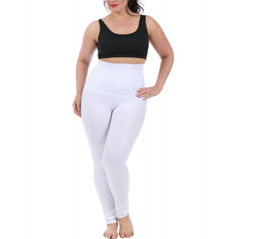 InstantFigure Curvy Hi-Waist Compression Leggings WPL016C by InstantFigure INC