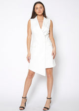 Women's Asymmetrical Sleeveless Blazer Dress by Shop at Konus