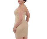 InstantFigure Shapewear Curvy Tube Slip Dress with Detachable Clear Bra Straps WTS034C by InstantFigure INC