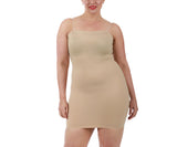 InstantFigure Shapewear Curvy Tube Slip Dress with Detachable Clear Bra Straps WTS034C by InstantFigure INC