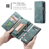 Luxury Leather Wallet with 11 Card Holders And Detachable Phone Case for Samsung Note 10 Plus A20 A50 A70 A80 S9 S8 Note 9 by Js House