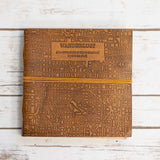 Wanderlust 7x7 Artist Handmade Leather Journal by Soothi