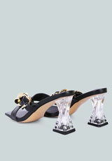 wandy link chain embellished sandals by London Rag