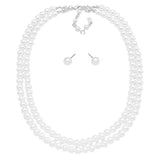 Pearl Necklaces with Matching Earrings by Madeline Love