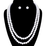 Pearl Necklaces with Matching Earrings by Madeline Love