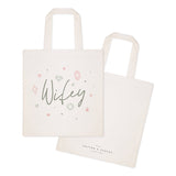 Gemstone Wifey Wedding Cotton Canvas Tote Bag by The Cotton & Canvas Co.