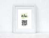 Wifi Green Splatter Scan Me! Wi-fi Q-R Scan Home Wall Decor Print by WinsterCreations™ Official Store