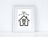 Wifi Is On The House Silhouette Wifi QR Scan Home Wall Decor Print by WinsterCreations™ Official Store