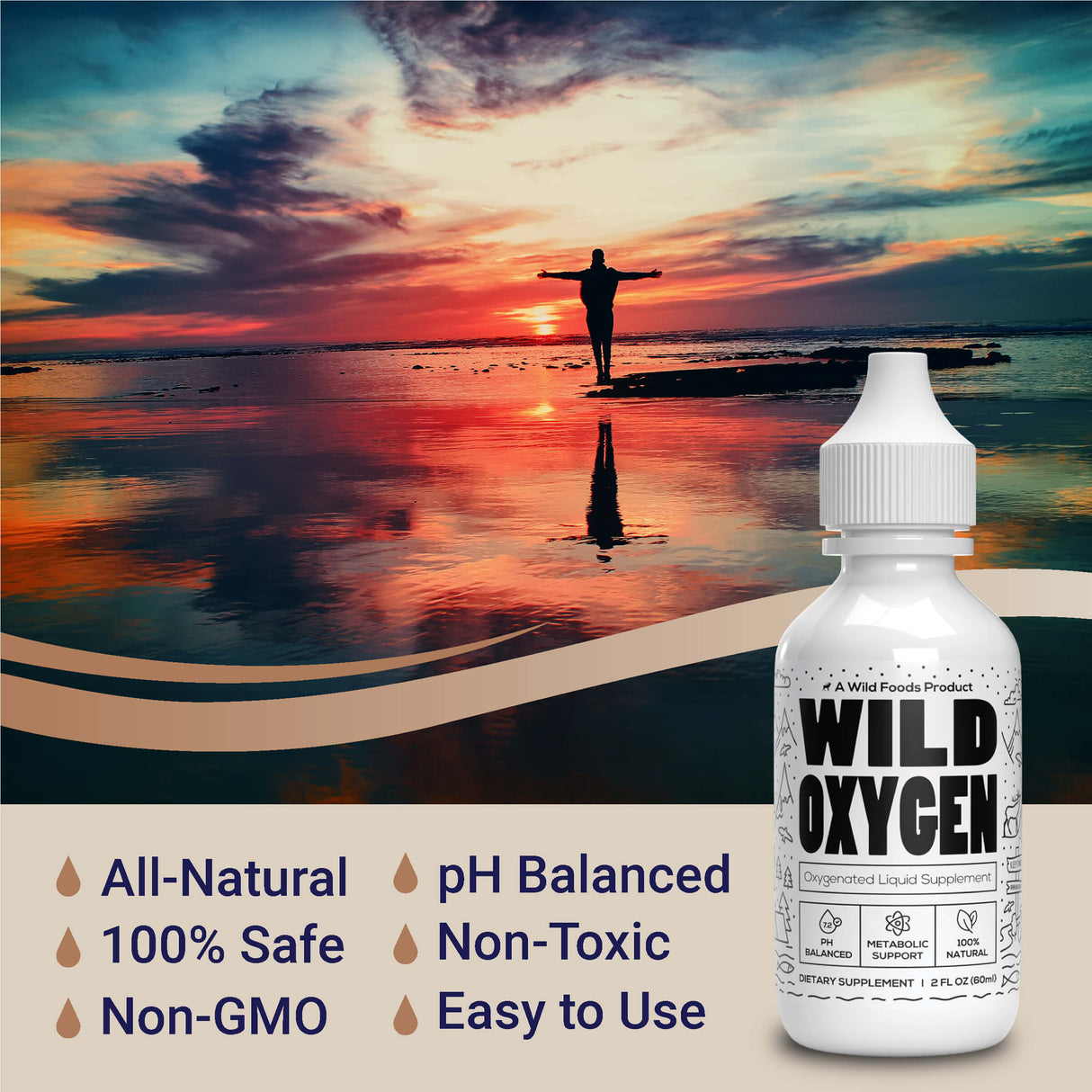 Wild Oxygen - Liquid Mineral Supplement 2oz - case of Six by Wild Foods