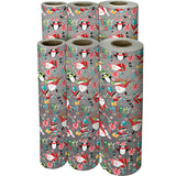 Santa & Snowmen Christmas Gift Wrap by Present Paper