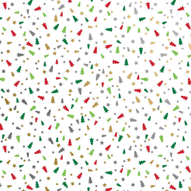 Embossed Little Trees Christmas Gift Wrap by Present Paper