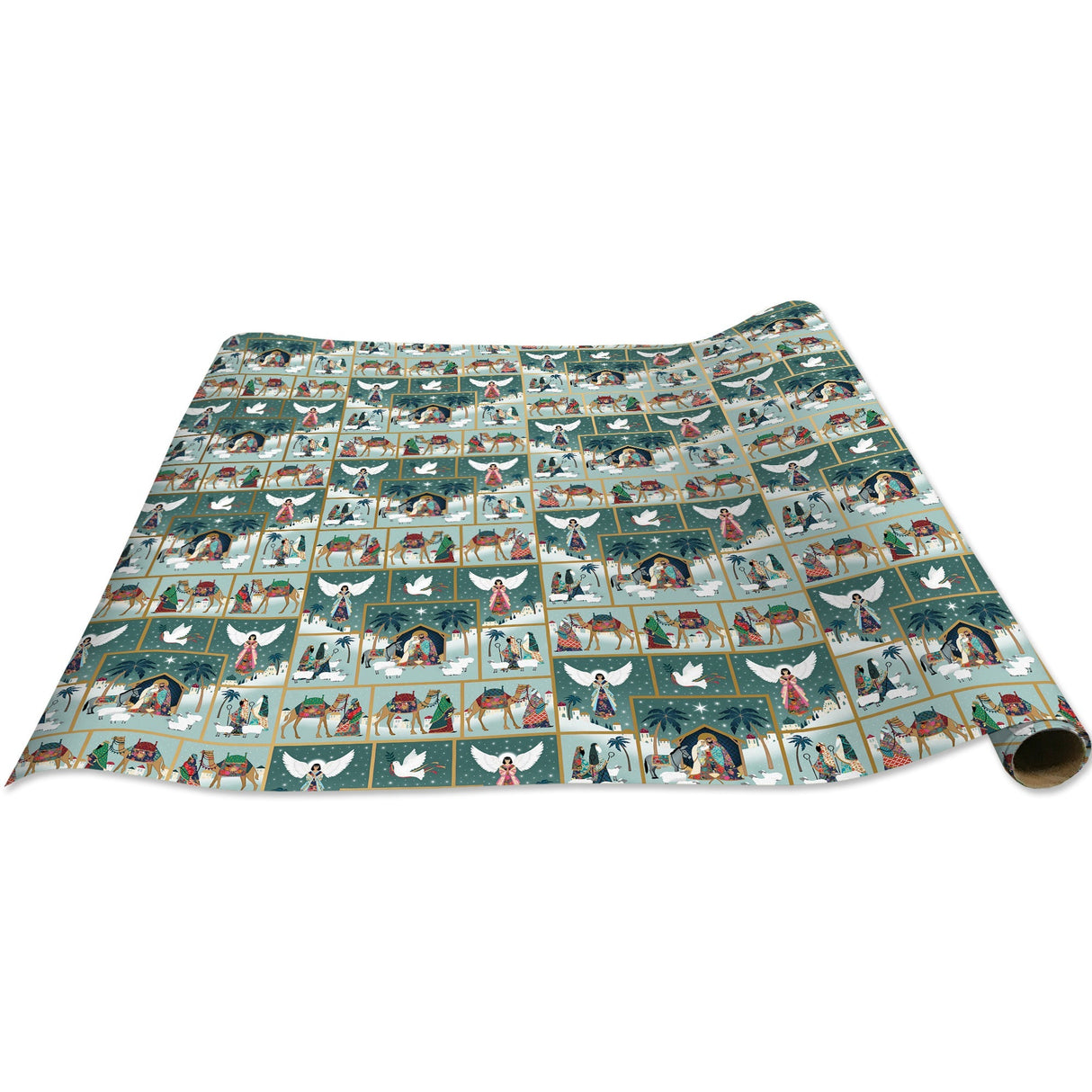 Nativity Scene Christmas Gift Wrap by Present Paper