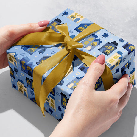 Hanukkah House Gift Wrap by Present Paper